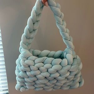 Chunky Tubular TikTok purse in light blue